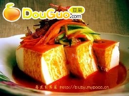 简单的蒜香三丝拌豆腐