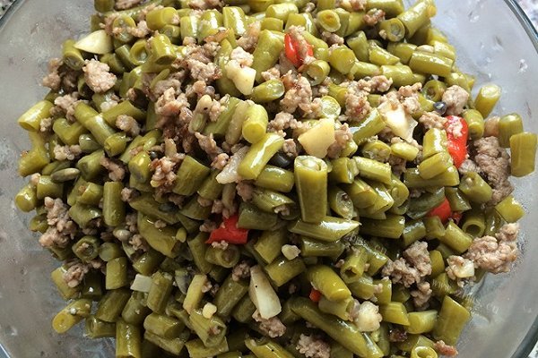 酸豆角肉末