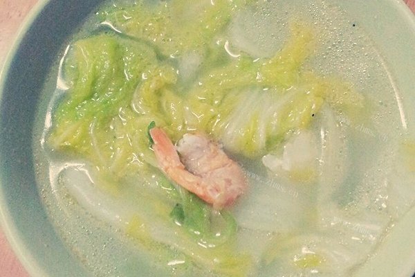 娃娃菜海米浓汤