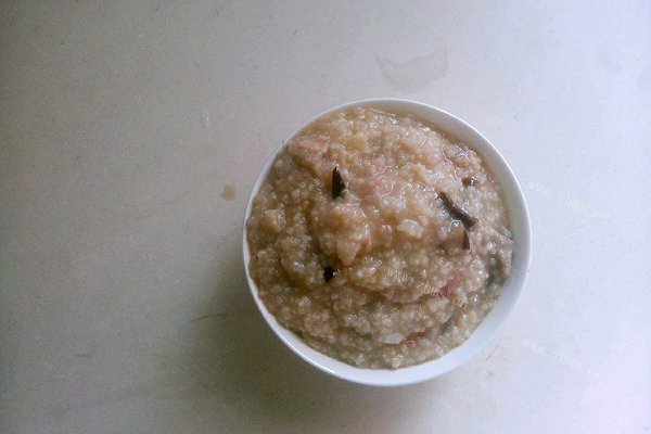 家常版香菇鸡丝粥（电饭煲版）