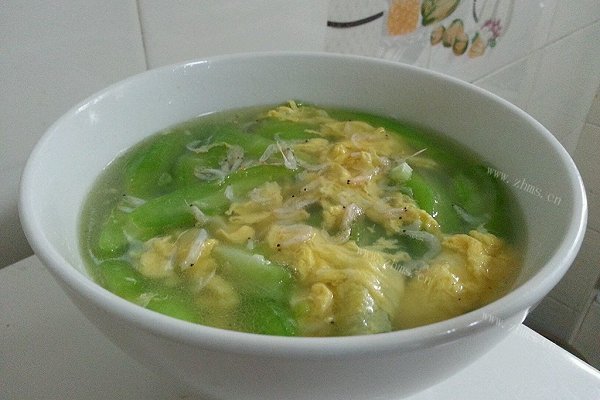 丝瓜虾皮鸡蛋汤