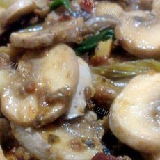 豉香口蘑炒肉片