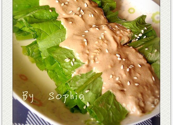 家常麻酱油麦菜