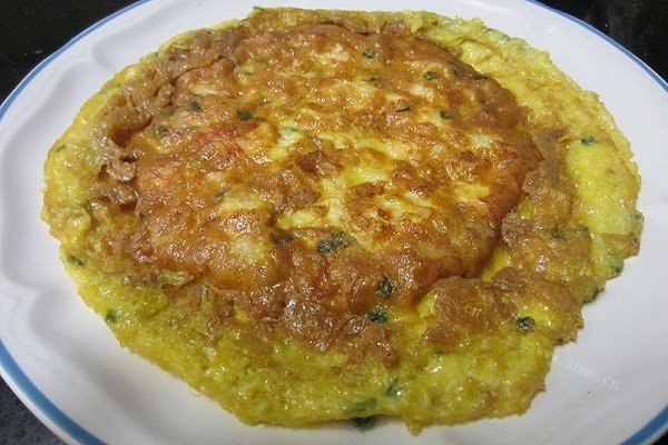 虾仁丁煎蛋