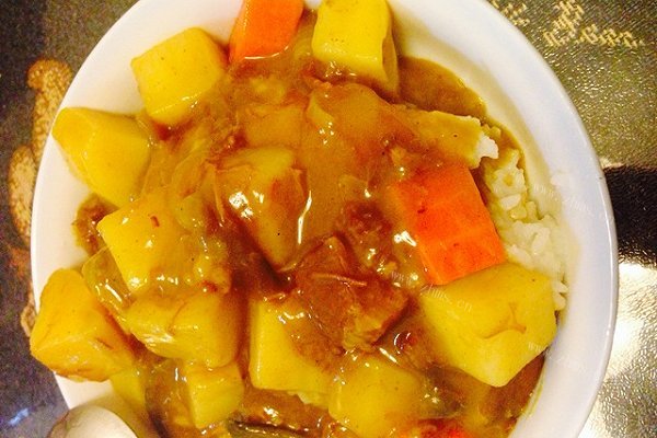 自制牛肉咖喱饭