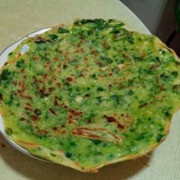 自己做的韭菜鸡蛋饼