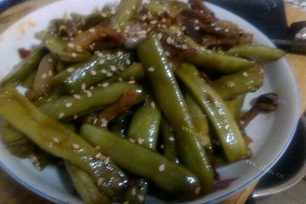 腊味四季豆自制