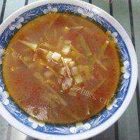 土豆番茄竹笋汤