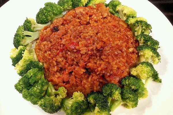 乐乐自家菜-猪肉糯米饭