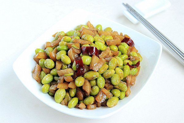 毛豆炒萝卜干
