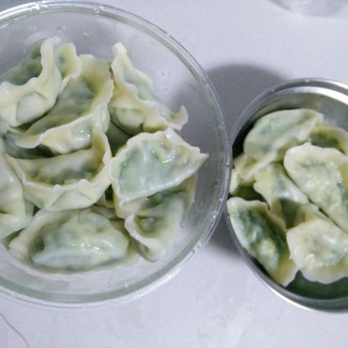 自制韭菜鸡蛋饺子