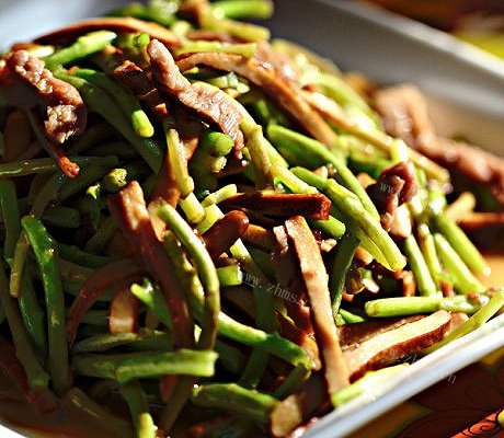 野芦蒿炒香干
