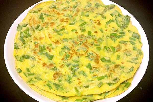 营养早餐之韭菜鸡蛋饼