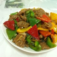 蚝油彩椒牛肉