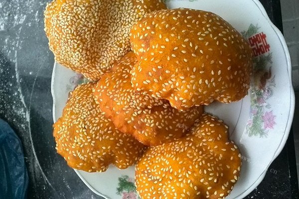 自制南瓜芝麻饼