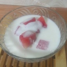 自制牛奶西瓜冰