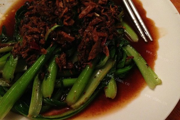 家常豆豉鲮鱼油麦菜