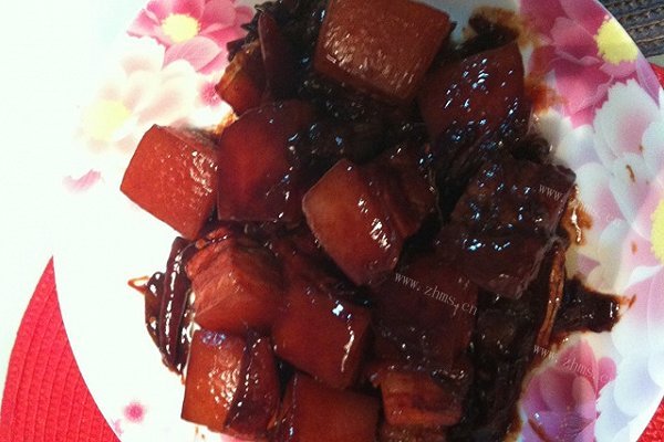 不用油不用水的红烧肉