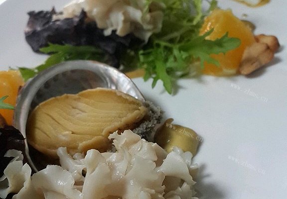 自制荷鲜菇鲜鲍鱼沙拉