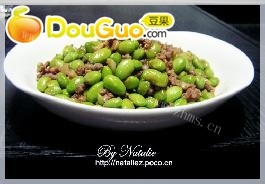家常菜肉沫毛豆