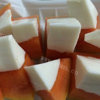 消暑美容佳品—木瓜椰奶冻