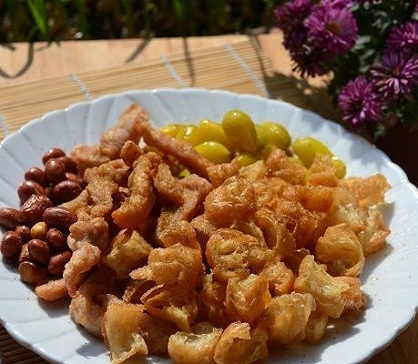 炸鸡柳油条花生米白果