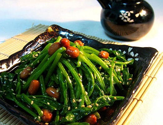 花生仁菠菜