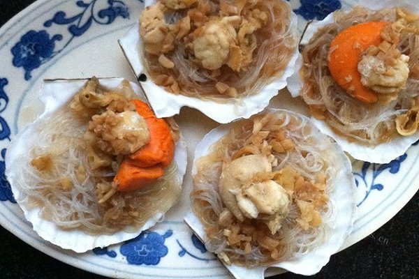 蒜蓉粉丝蒸扇贝