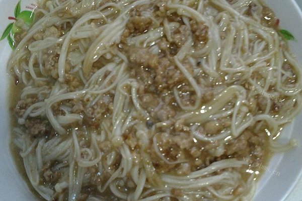 家常肉沫金针菇