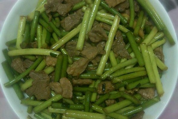 蒜苔炒肉