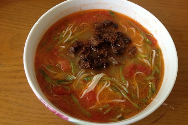 番茄扁豆牛肉面-宝宝辅食