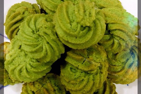 自制抹茶曲奇饼干