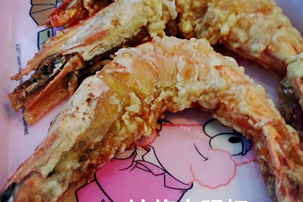 美味油炸大明虾