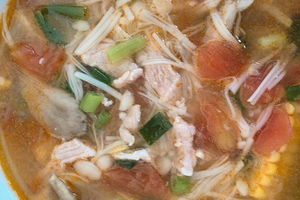 番茄瘦肉杂菌汤