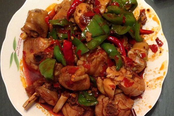家常豆豉辣鸡腿