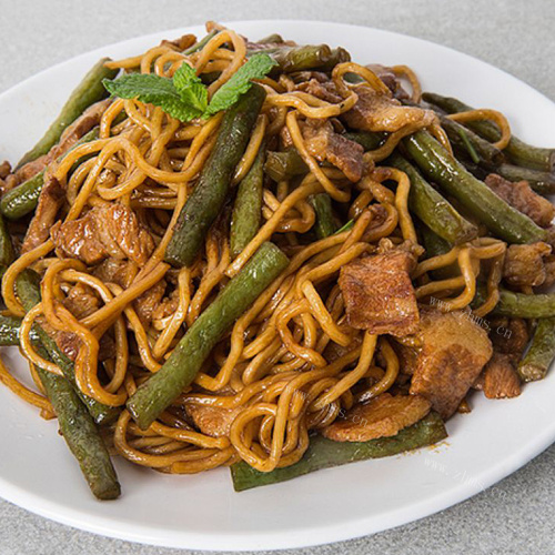 外婆做的豆角焖面
