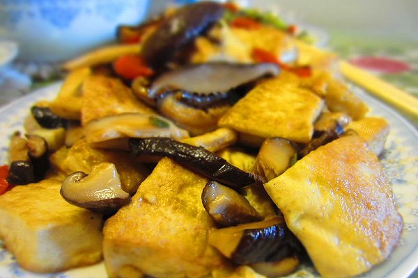 自制香菇豆腐