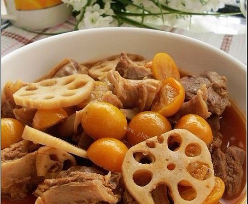 家庭版金橘炖牛腩