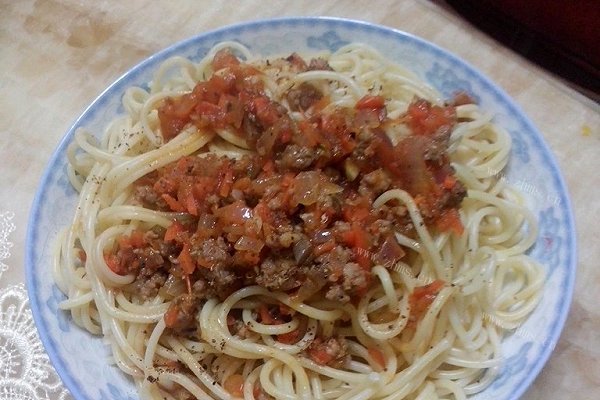 肉末意大利面