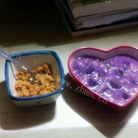 减肥餐2-紫薯燕麦米粥和黑米银耳莲子羹	