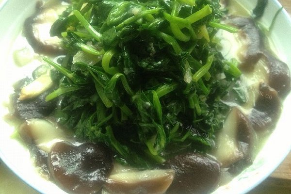 香菇豌豆尖