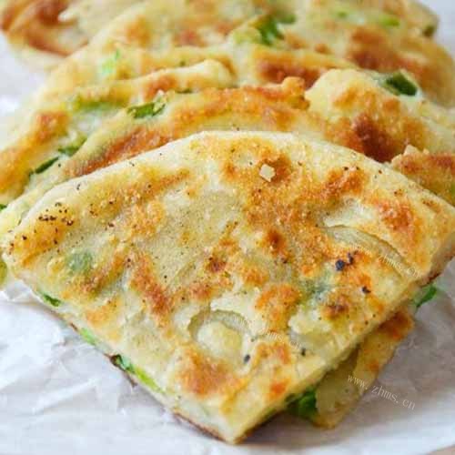 自己做的葱油饼