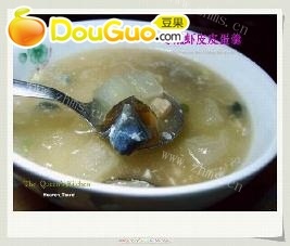 好喝的冬瓜虾皮皮蛋羹