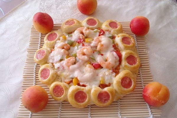 花边鲜虾彩椒披萨