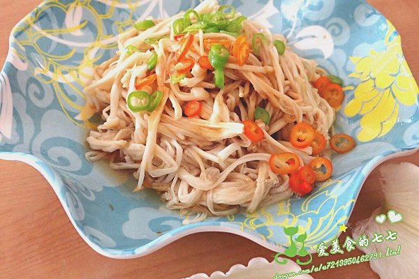 白灼金针菇