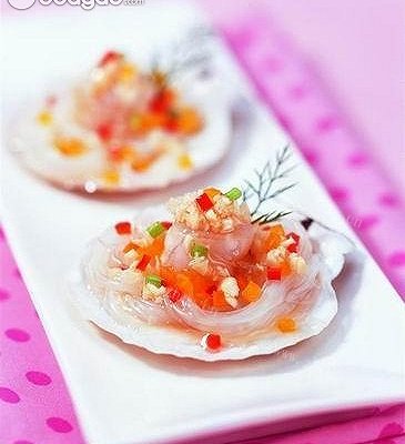 美味椒香扇贝