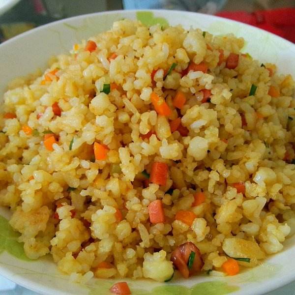 「绿色食物」蛋炒饭