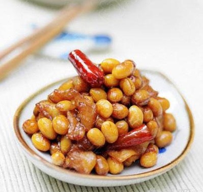 家常萝卜干炒黄豆
