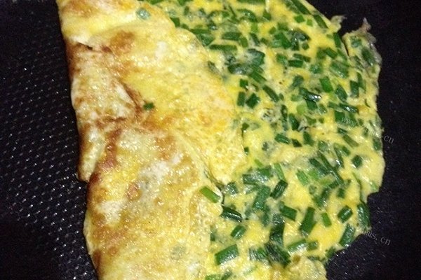 韭菜煎蛋饼