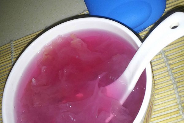 自制冰糖紫薯银耳汤